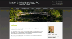 Desktop Screenshot of matterclinical.com